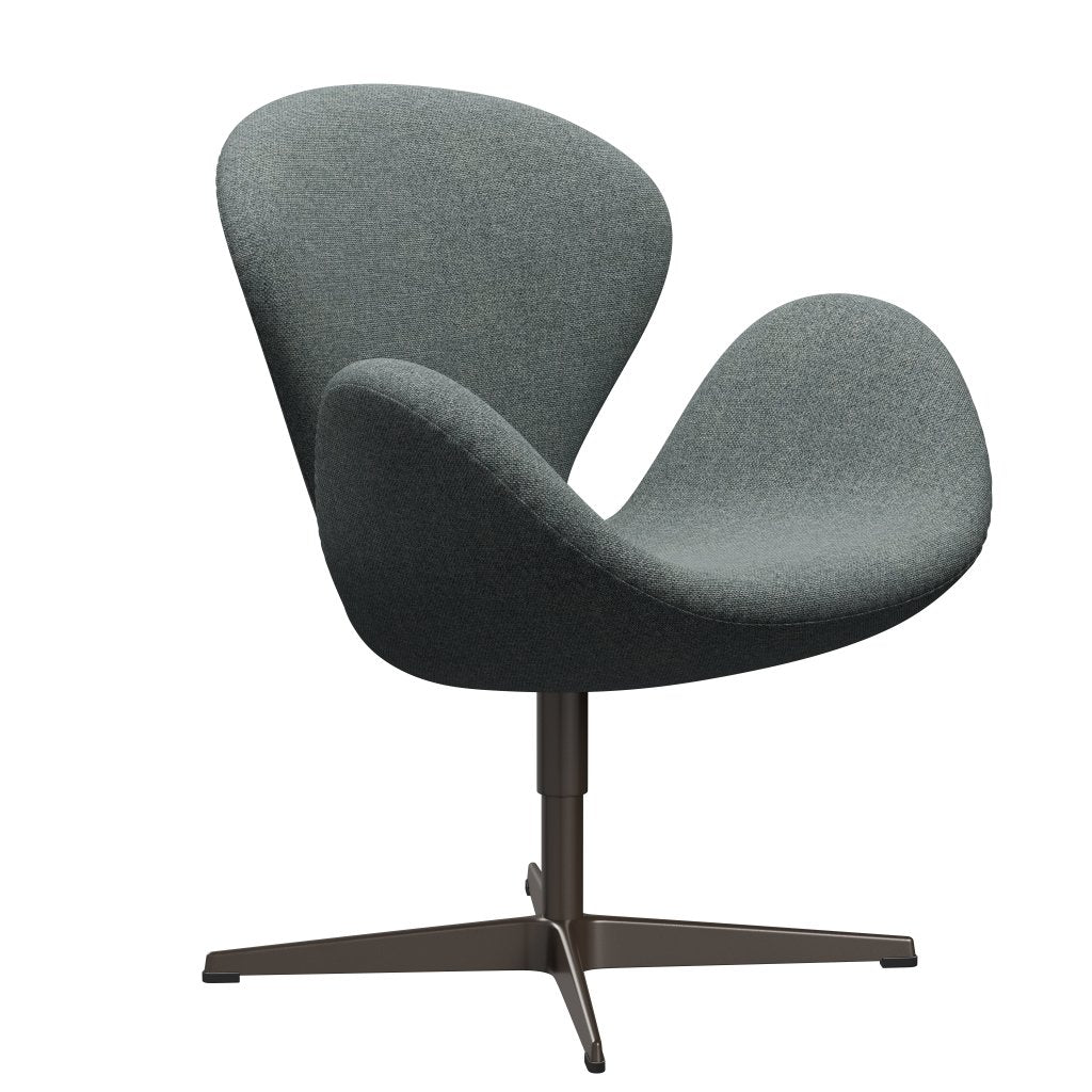 Fritz Hansen Swan Lounge Chair, Brown Bronz/Hallingdal Grey