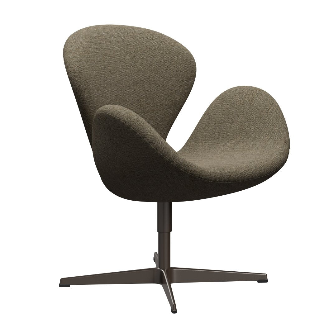 Fritz Hansen Swan Lounge Chair, Brown Bronz/Hallingdal Grey/Brown