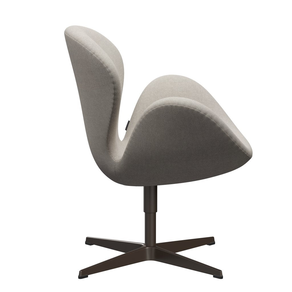 Lounge Fritz Hansen Swan Lounge, hnědý bronz/Hallingdal Light Grey (103)