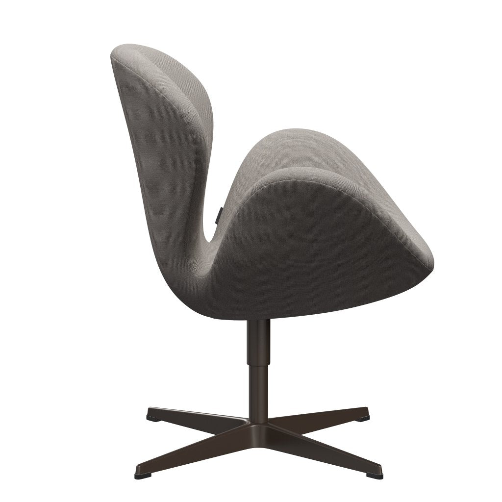 Lounge židle Fritz Hansen Swan, hnědý bronz/Hallingdal Light Grey (113)