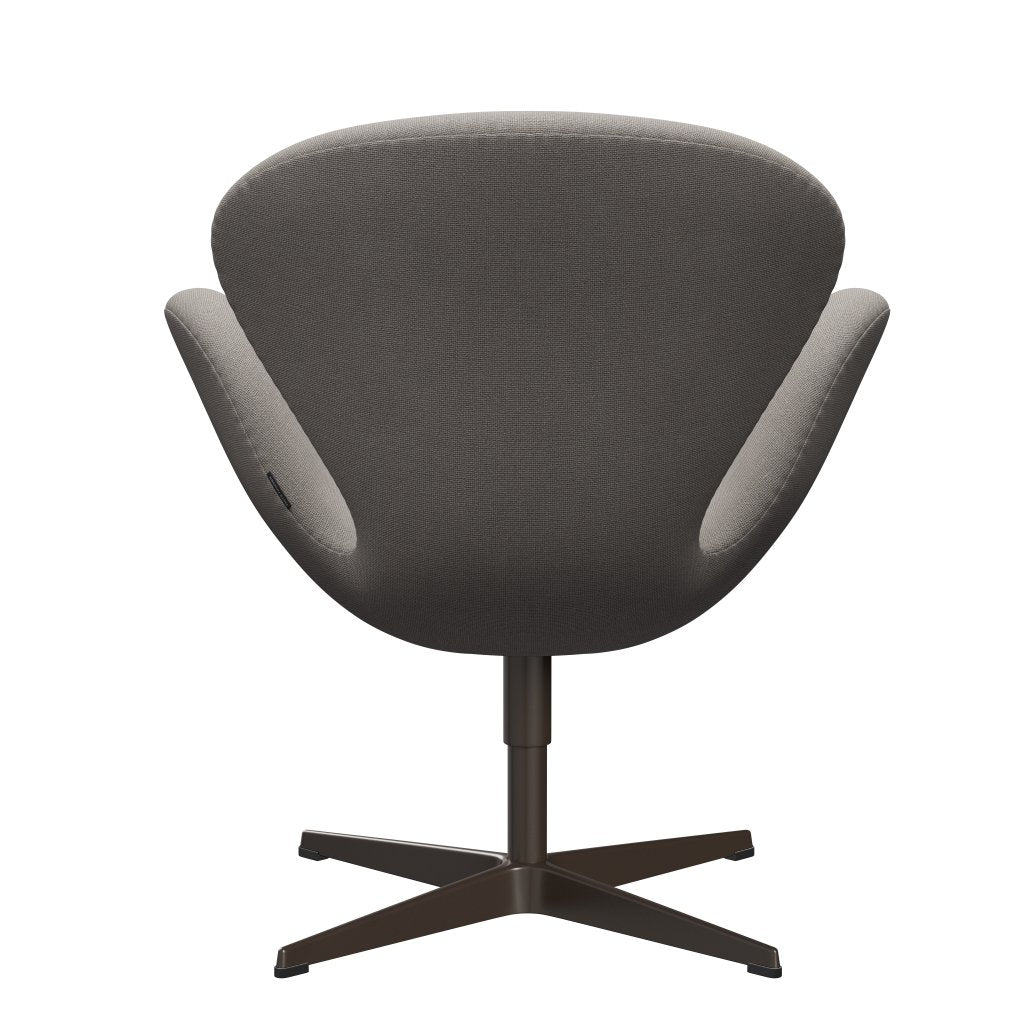 Lounge židle Fritz Hansen Swan, hnědý bronz/Hallingdal Light Grey (113)