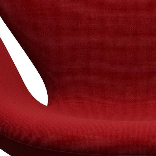 Fritz Hansen Swan Lounge Chair, Brown Bronze/Hallingdal Classic Red