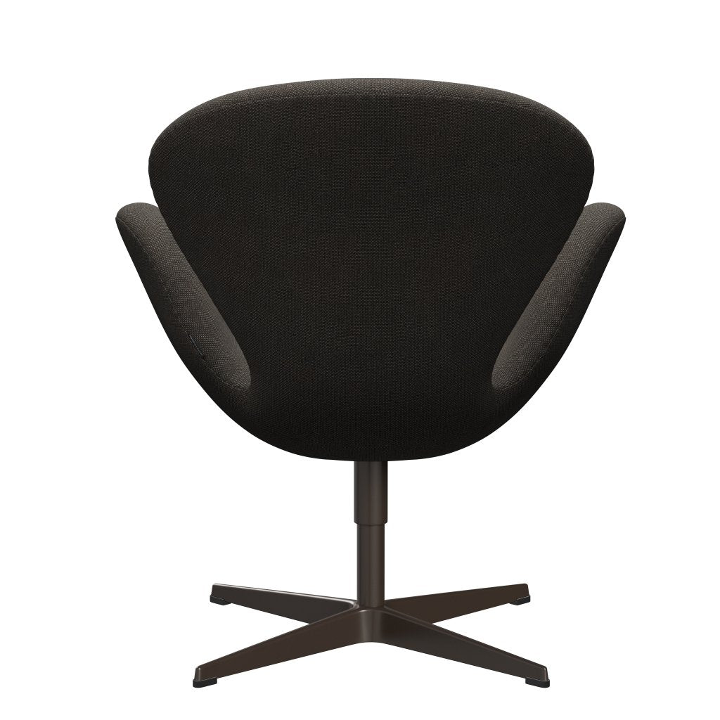 Fritz Hansen Swan Lounge Chair, Brown Bronze/Hallingdal Charcoal Light