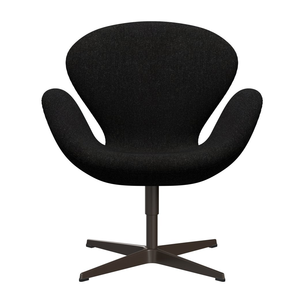 Fritz Hansen Swan Lounge Chair, Brown Bronze/Hallingdal Charcoal