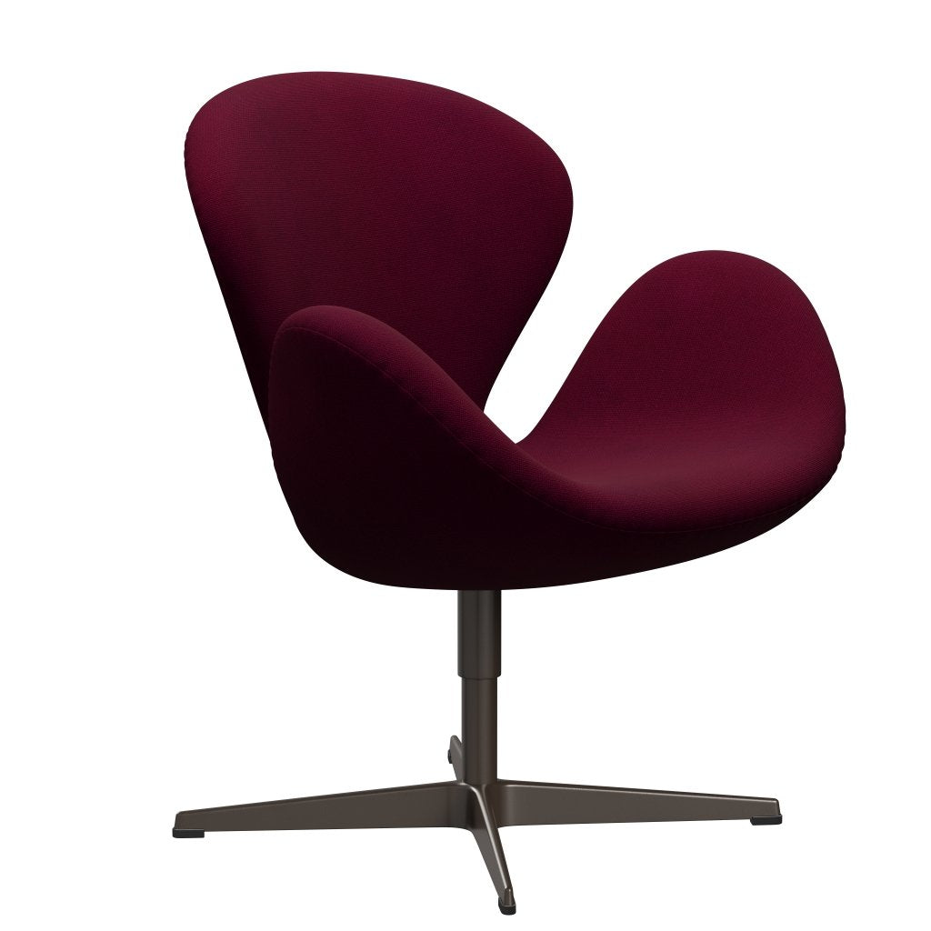 Fritz Hansen Swan Lounge Chair, Brown Bronze/Hallingdal Pink Dark