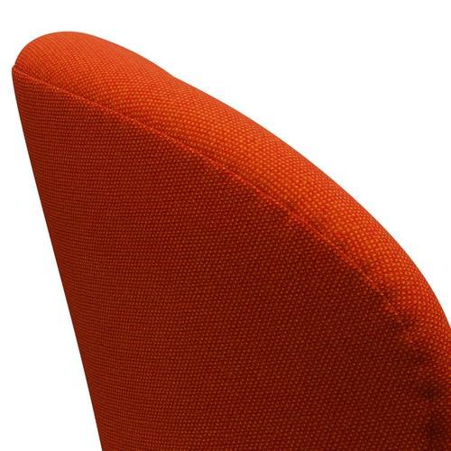 Fritz Hansen Swan Lounge Chair, Brown Bronz/Hallingdal Red/Orange