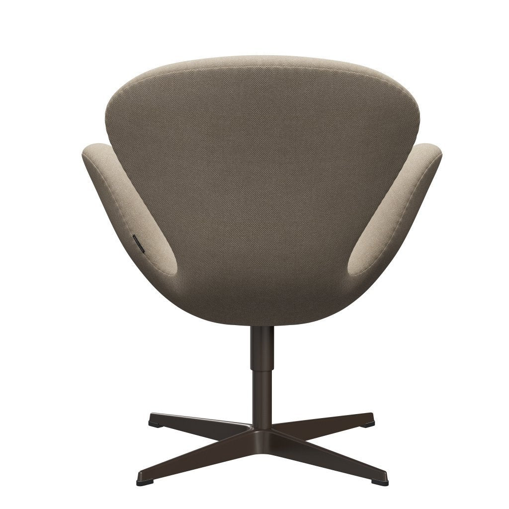 Fritz Hansen Swan Lounge Chair, hnědý bronz/Hallingdal písek