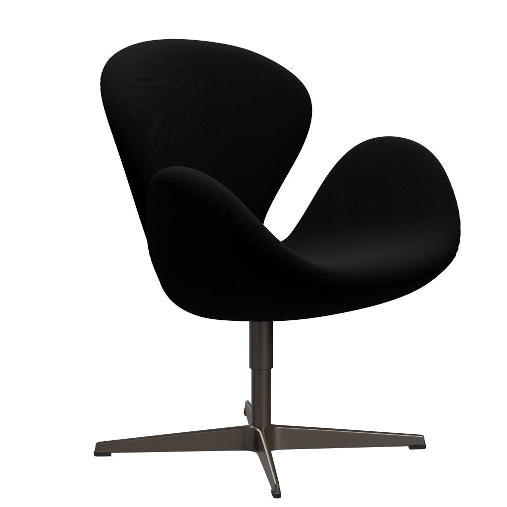 Fritz Hansen Swan Lounge Chair, Brown Bronze/Hallingdal Black