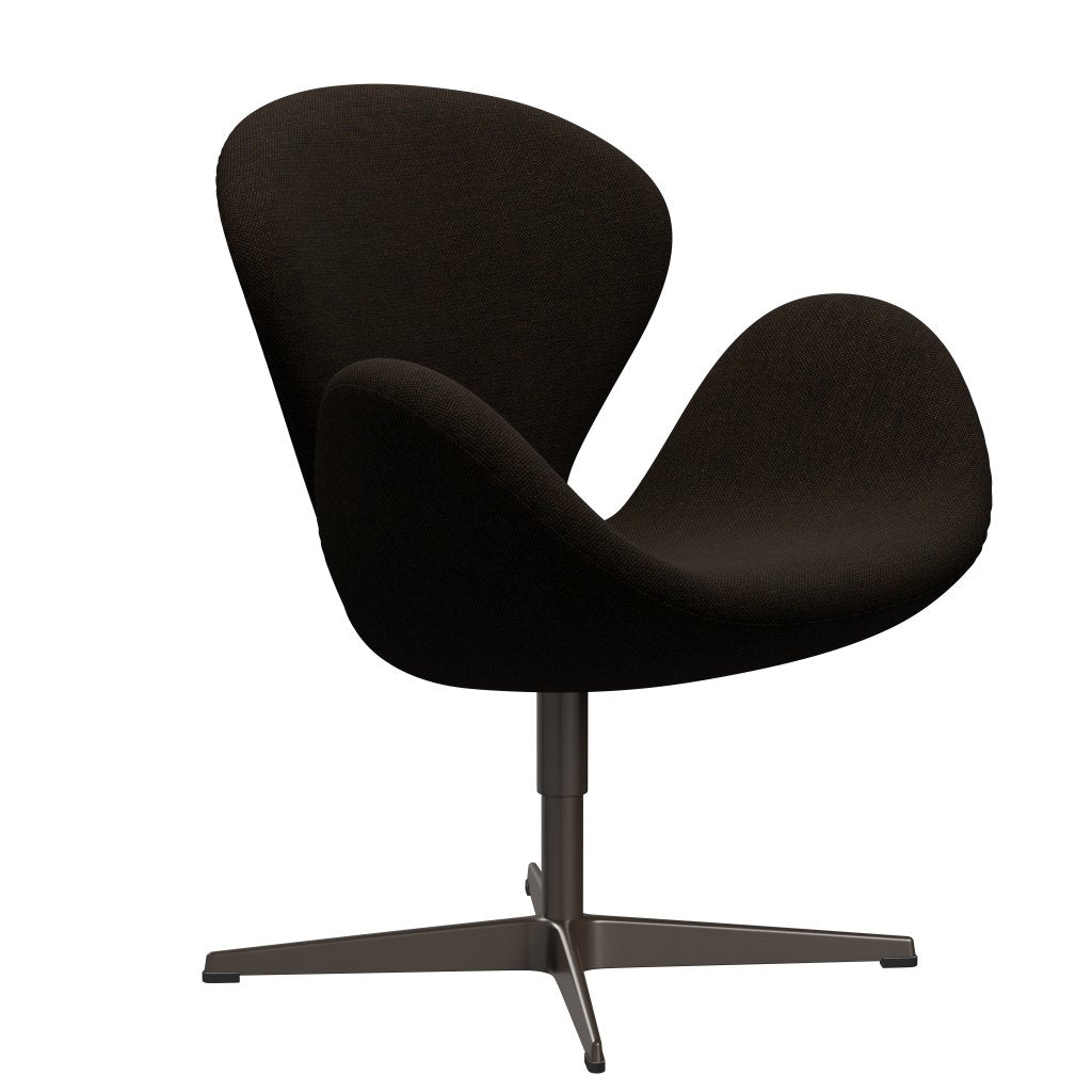 Fritz Hansen Swan Lounge Chair, Brown Bronze/Hallingdal Black/Brown