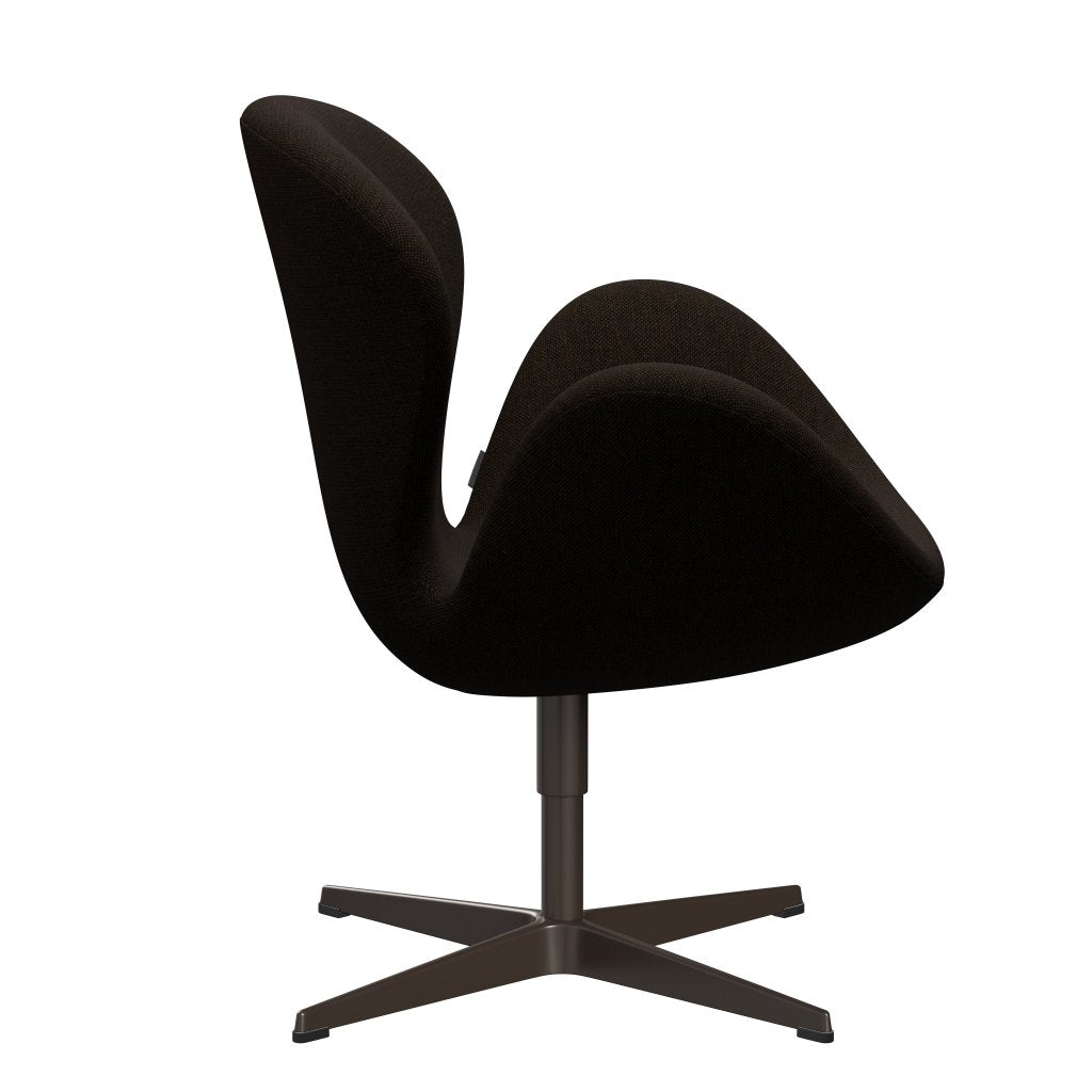 Fritz Hansen Swan Lounge Chair, Brown Bronze/Hallingdal Black/Brown