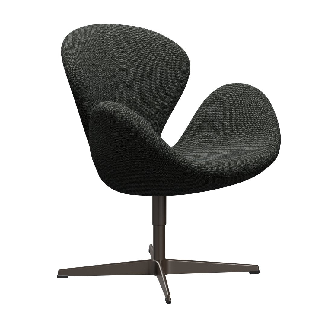 Lounge židle Fritz Hansen Swan, Brown Bronze/Hallingdal Black/Grey (368)