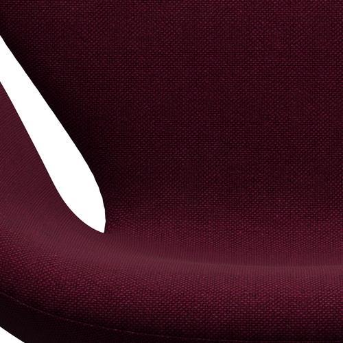 Fritz Hansen Swan Lounge Chair, Brown Bronze/Hallingdal Wine Red/Violet