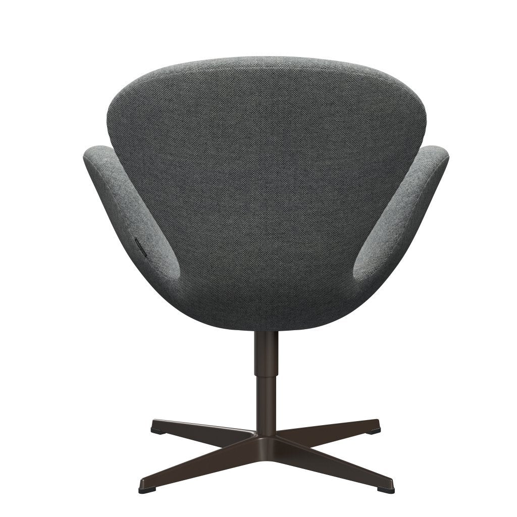 Fritz Hansen Swan Lounge Chair, Brown Bronz/Hallingdal White Grey