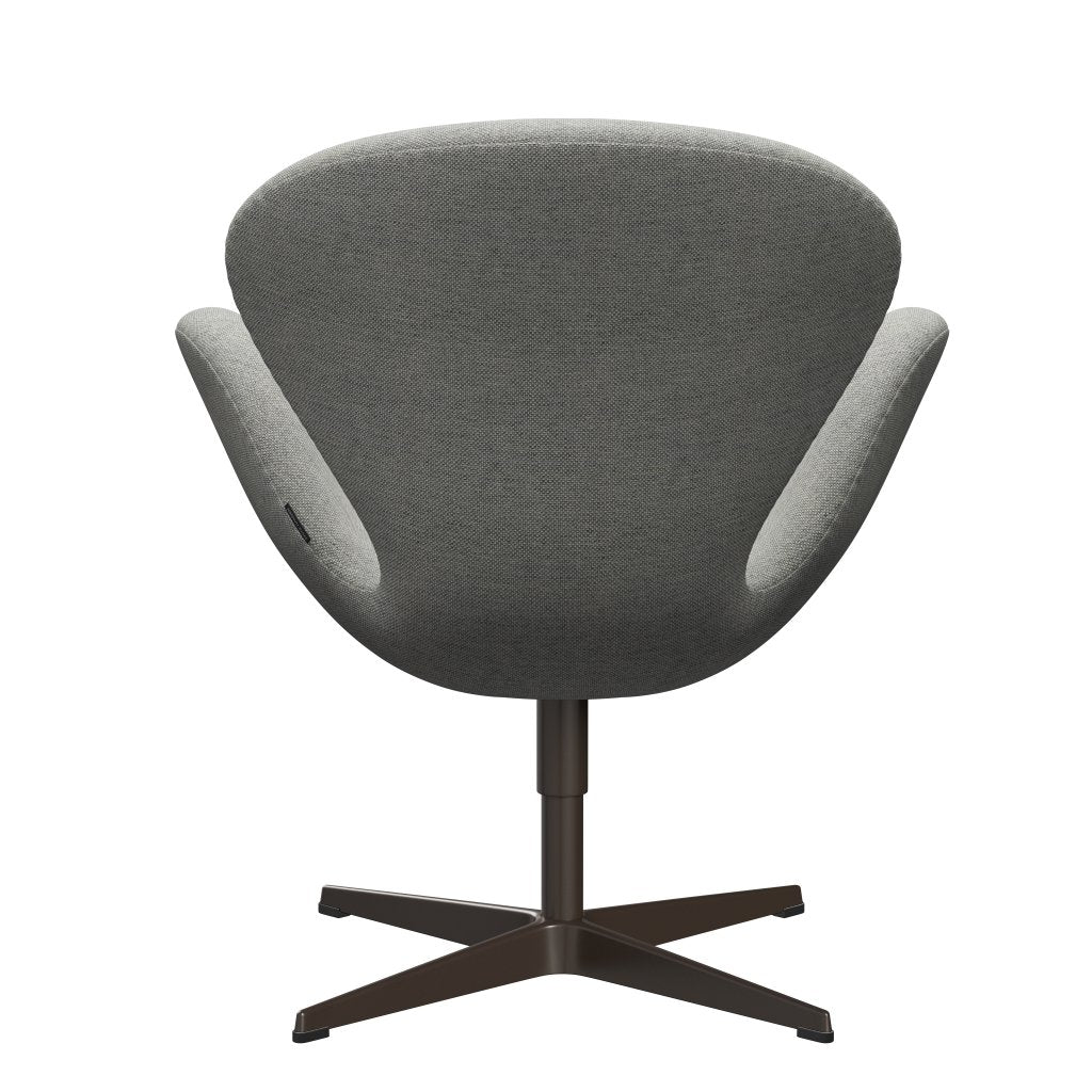 Fritz Hansen Swan Lounge Chair, Brown Bronz/Hallingdal White/Grey