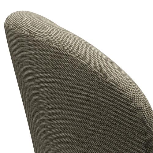 Fritz Hansen Swan Lounge Chair, Brown Bronze/Re Wool Light Beige/Natural