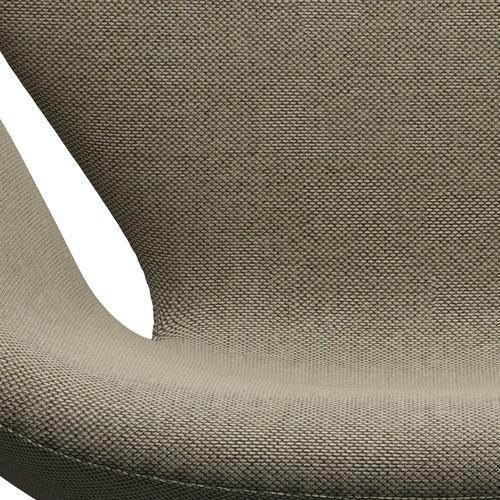 Fritz Hansen Swan Lounge Chair, Brown Bronze/Re Wool Light Beige/Natural