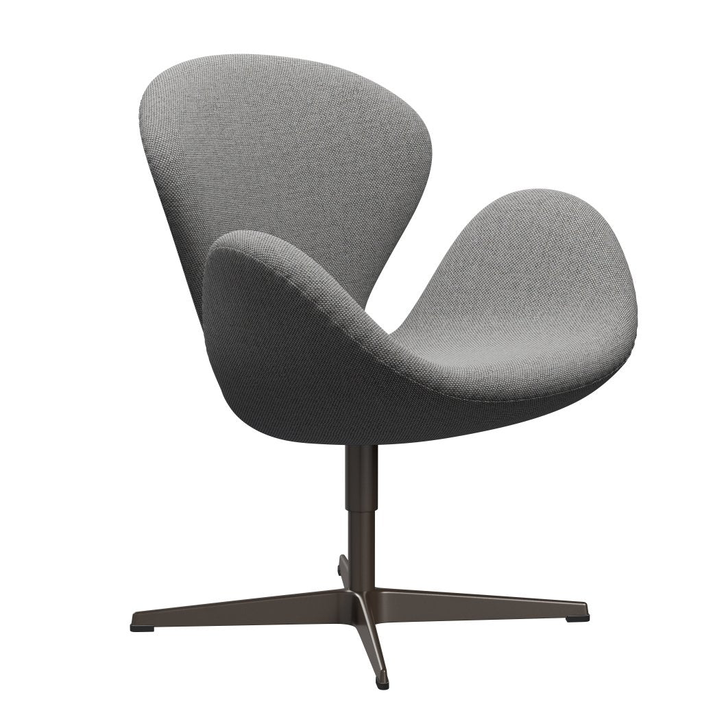 Fritz Hansen Swan Lounge Chair, Brown Bronz/Re Wool Wool White/Natural