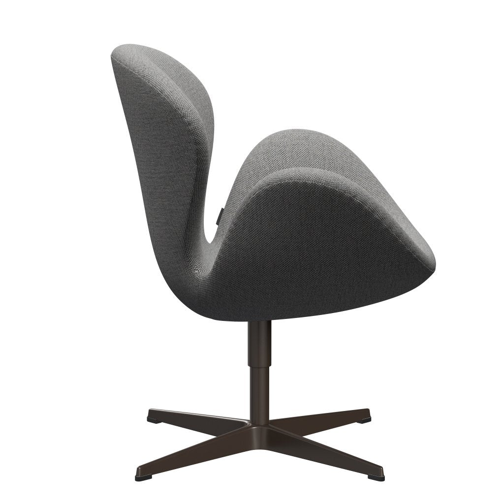 Fritz Hansen Swan Lounge Chair, Brown Bronz/Re Wool Wool White/Natural