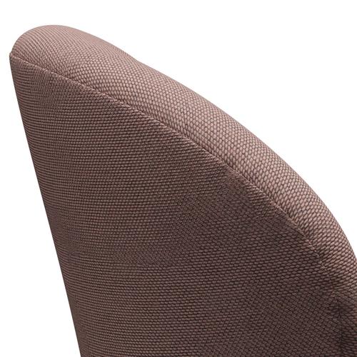 Fritz Hansen Swan Lounge Chair, Brown Bronze/Re Wool Soft Pink/Natural