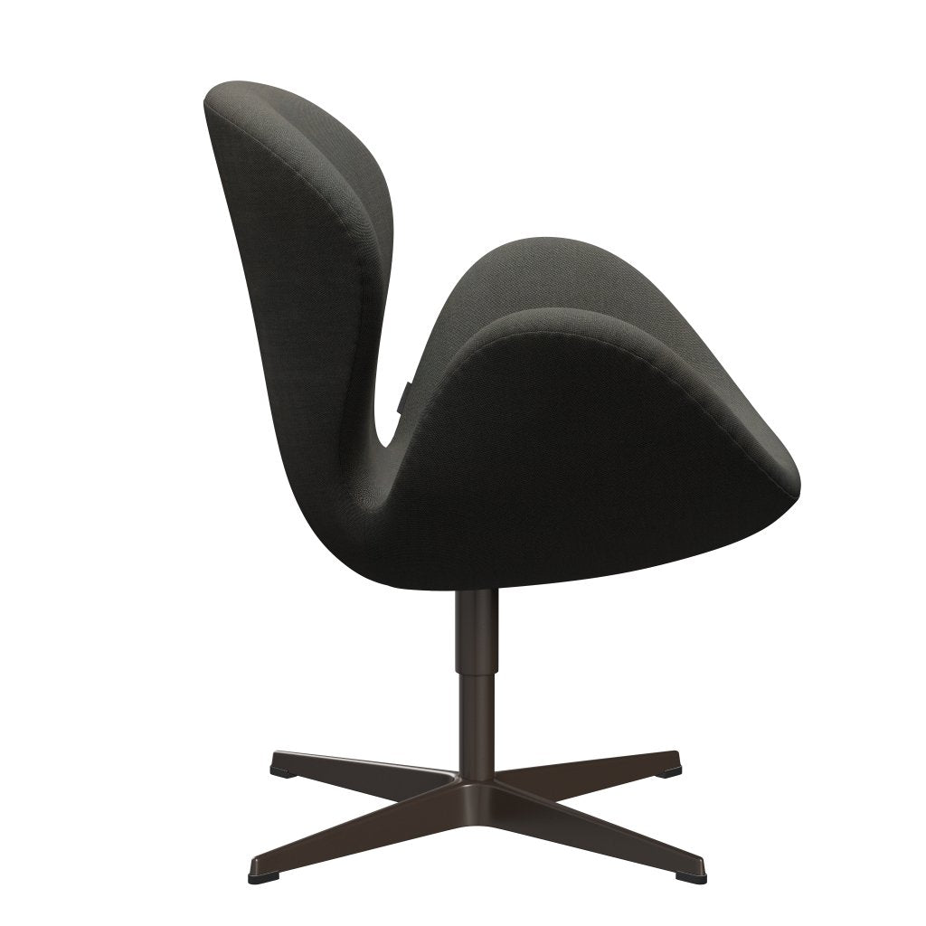 Lounge židle Fritz Hansen Swan, Brown Bronz/Rime Dark Grey/Khaki