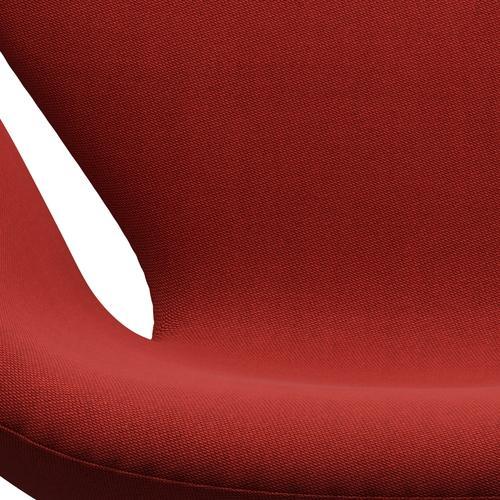 Fritz Hansen Swan Lounge Chair, Brown Bronz/Rime Light Red/Dark Red