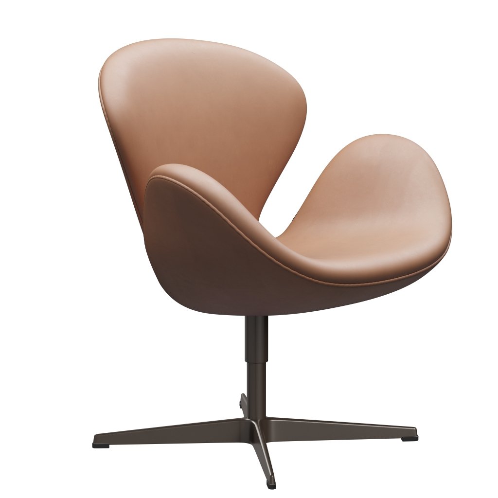 Fritz Hansen Swan Lounge Chair, hnědý bronz/rustikální rustikální