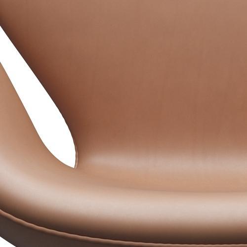 Fritz Hansen Swan Lounge Chair, hnědý bronz/rustikální rustikální