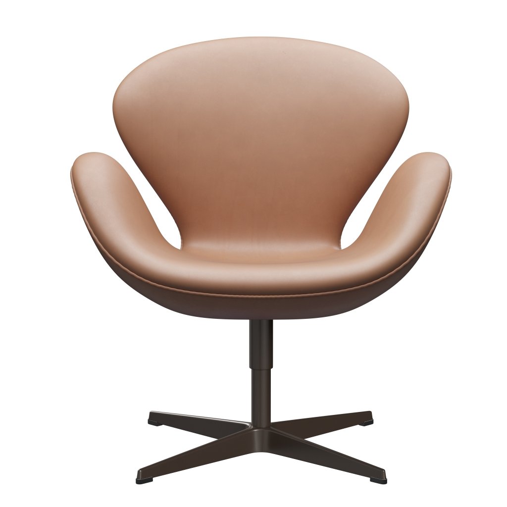 Fritz Hansen Swan Lounge Chair, hnědý bronz/rustikální rustikální