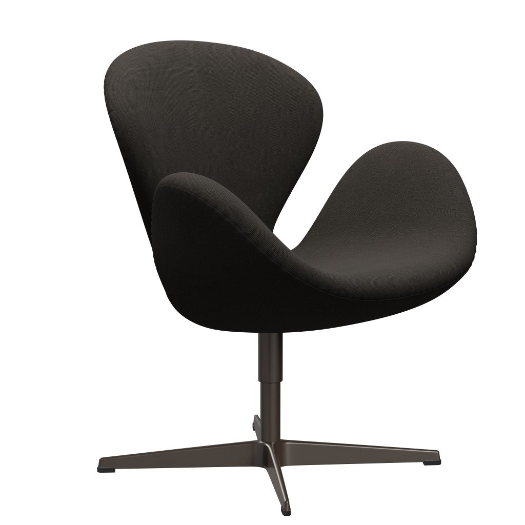 Fritz Hansen Swan Lounge Chair, Brown Bronze/Steelcut Brown