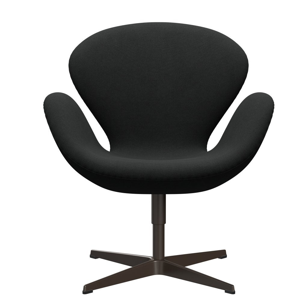 Fritz Hansen Swan Lounge Chair, Brown Bronze/Steelcut tmavě hnědá (380)