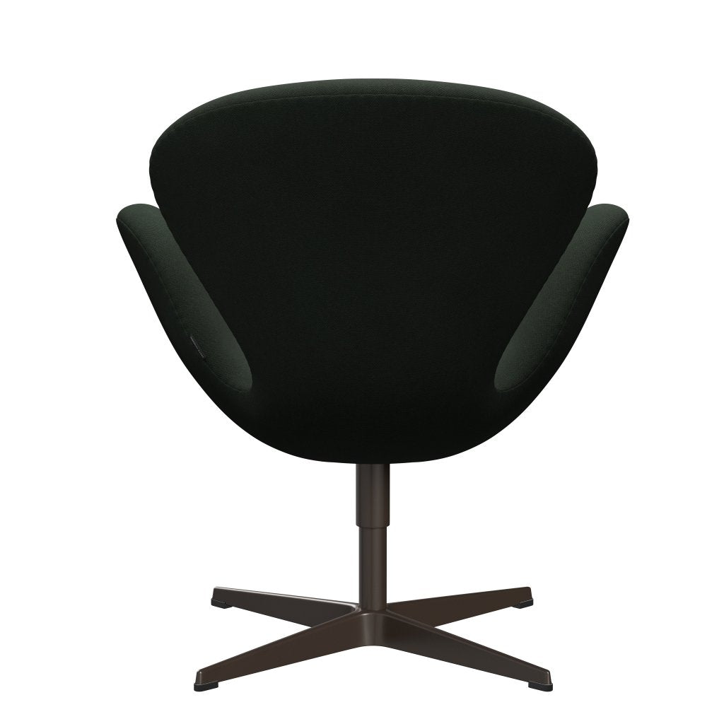 Fritz Hansen Swan Lounge Chair, Brown Bronze/Steelcut Dark Army Green