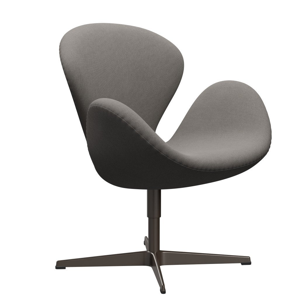 Fritz Hansen Swan Lounge Chair, Brown Bronze/Steelcut střední šedá