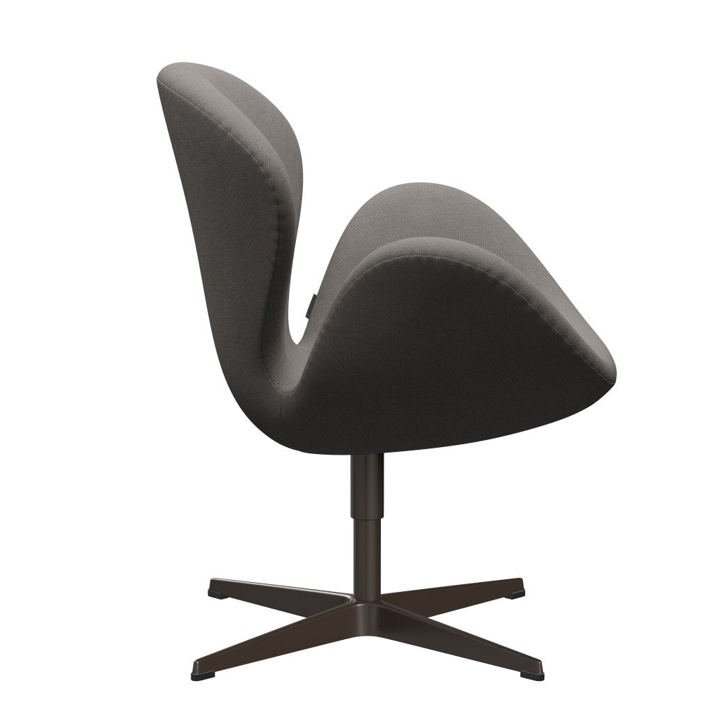 Fritz Hansen Swan Lounge Chair, Brown Bronze/Steelcut střední šedá