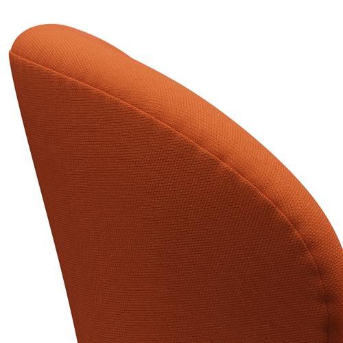 Fritz Hansen Swan Lounge Chair, Brown Bronze/Steelcut Orange Dark