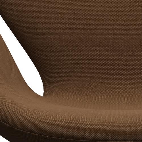 Fritz Hansen Swan Lounge Chair, Brown Bronze/Steelcut Chocolate Light