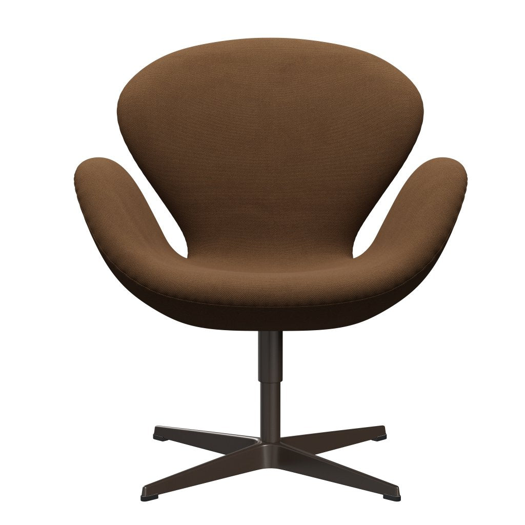 Fritz Hansen Swan Lounge Chair, Brown Bronze/Steelcut čokoládové světlo