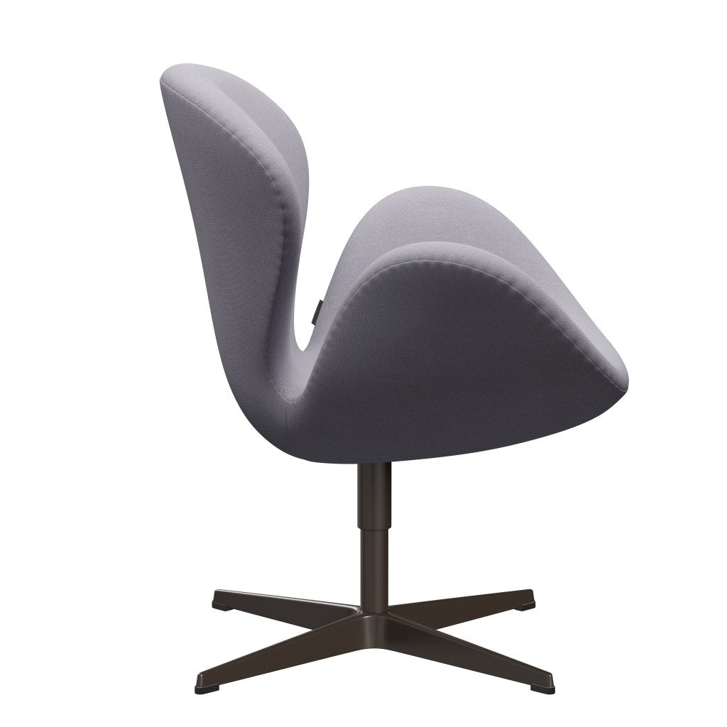 Fritz Hansen Swan Lounge Chair, Brown Bronz/Steelcut Sibris Grey Light