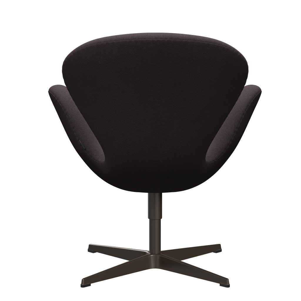 Fritz Hansen Swan Lounge Chair, Brown Bronze/Steelcut Trio Brown