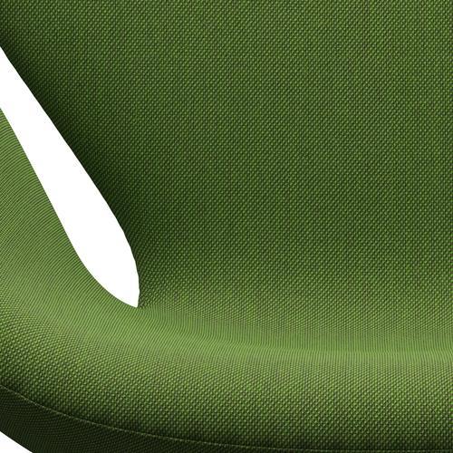 Fritz Hansen Swan Lounge Chair, Brown Bronze/Steelcut Trio Grass Green