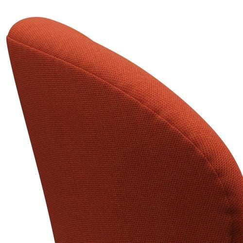 Fritz Hansen Swan Lounge Chair, Brown Bronze/Steelcut Trio Orange