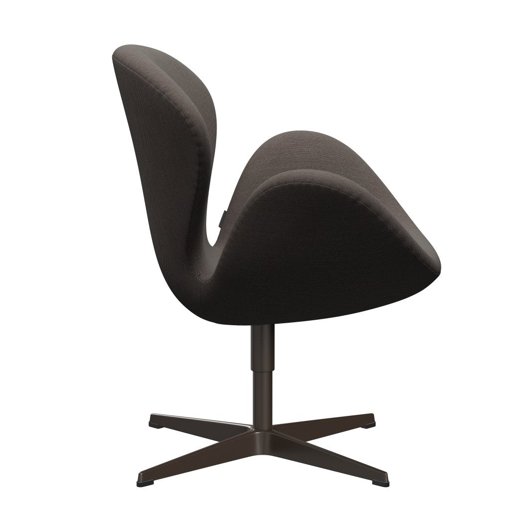 Lounge židle Fritz Hansen Swan, Brown Bronze/Steelcut Trio Red/Light Brown