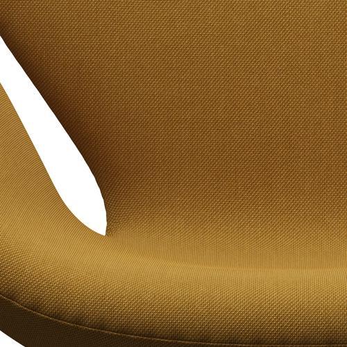 Fritz Hansen Swan Lounge Chair, Brown Bronze/Steelcut Trio hořčice