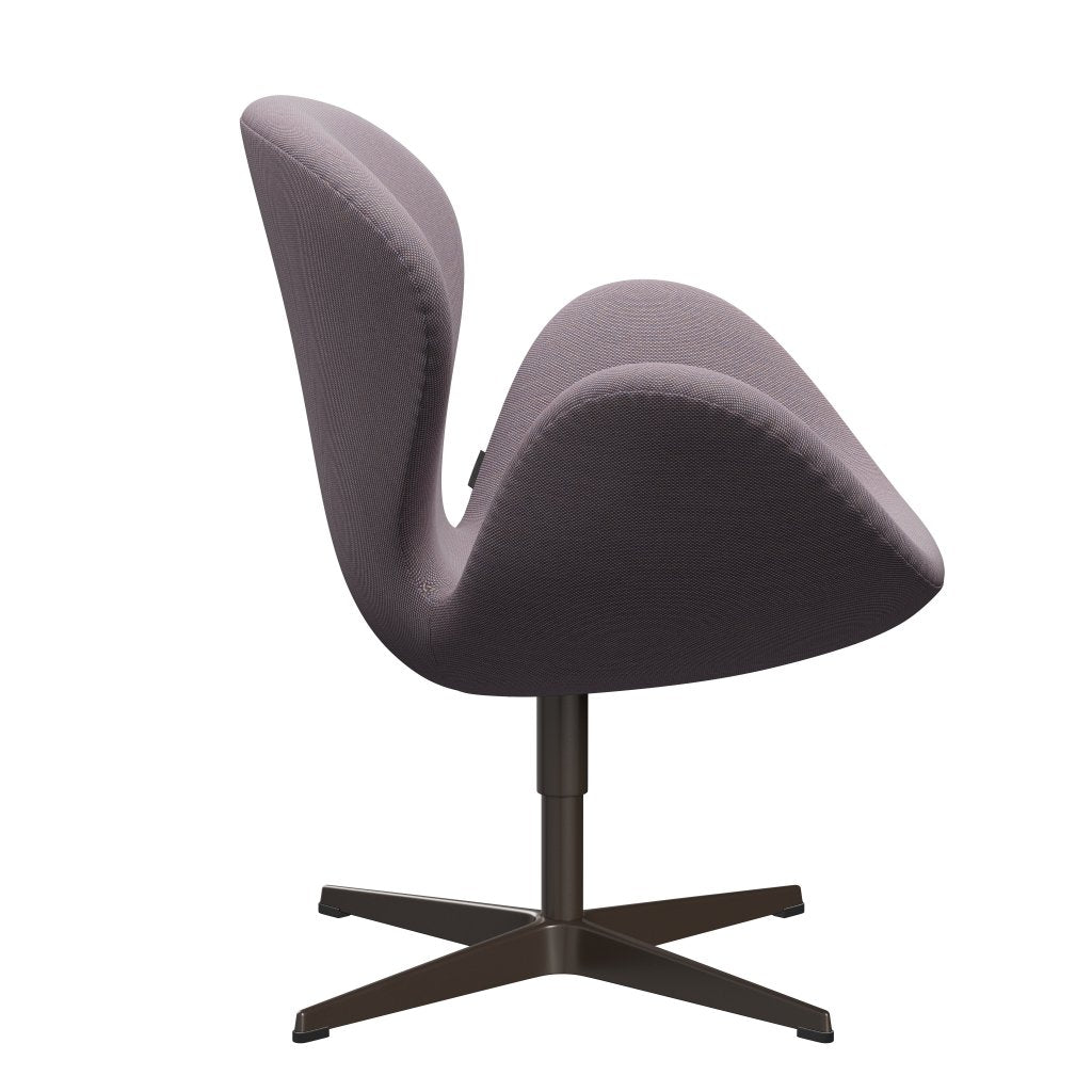 Lounge židle Fritz Hansen Swan, Brown Bronze/Steelcut Trio White/Violet