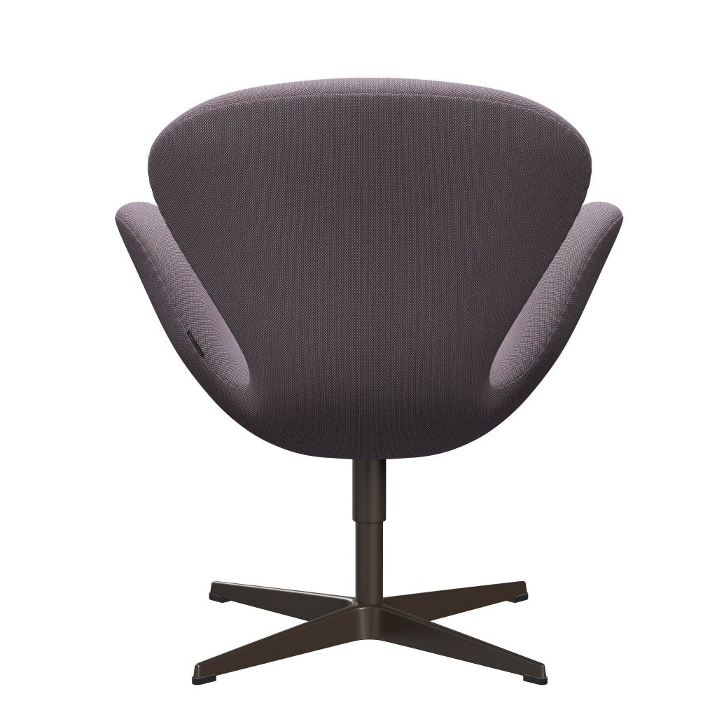 Lounge židle Fritz Hansen Swan, Brown Bronze/Steelcut Trio White/Violet