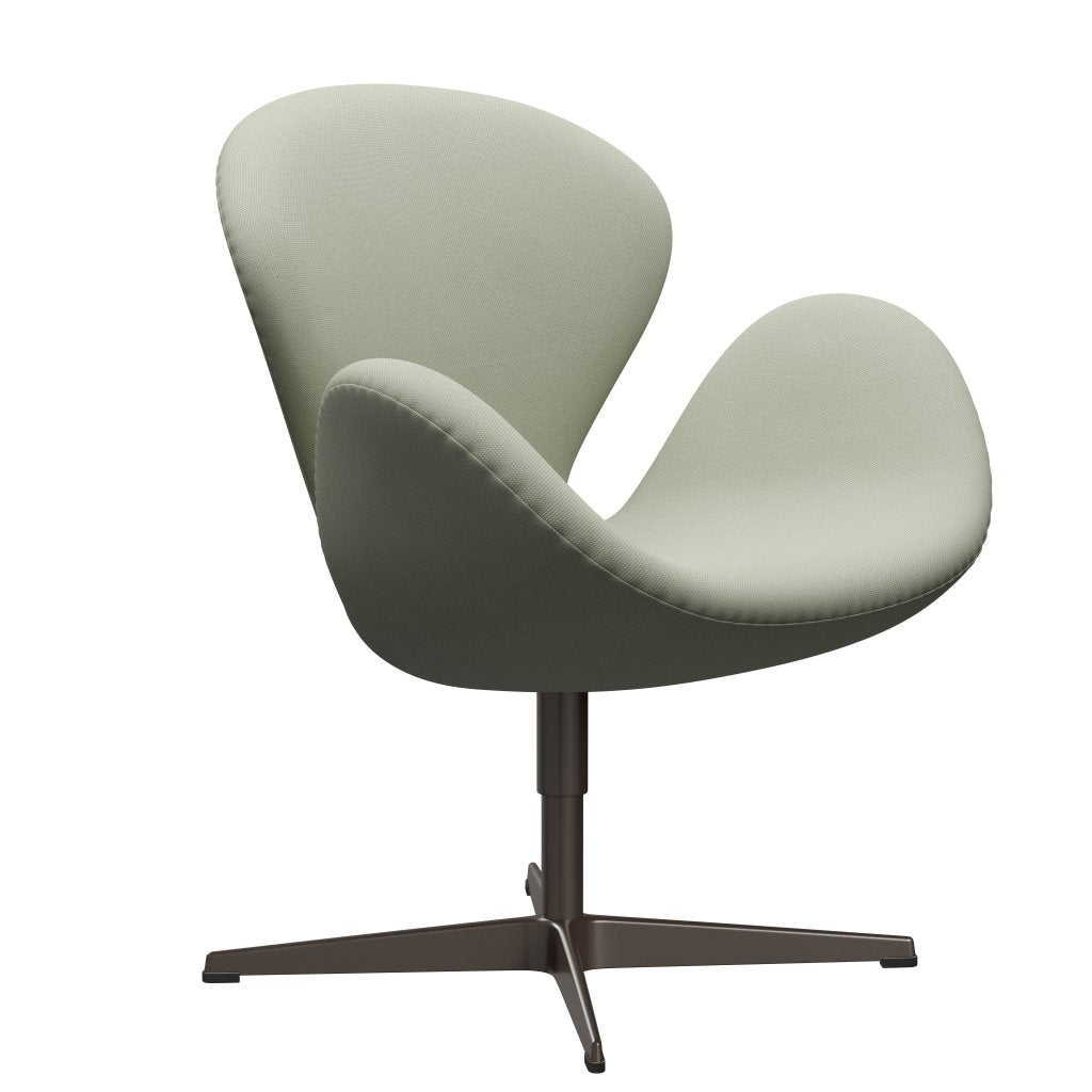 Fritz Hansen Swan Lounge Chair, Brown Bronze/Steelcut tyrkysové světlo