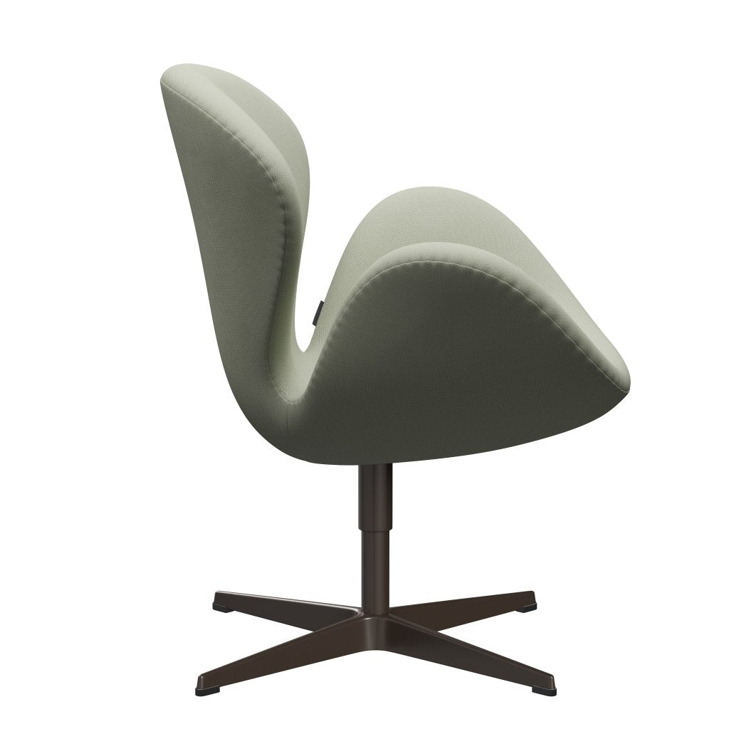 Fritz Hansen Swan Lounge Chair, Brown Bronze/Steelcut tyrkysové světlo