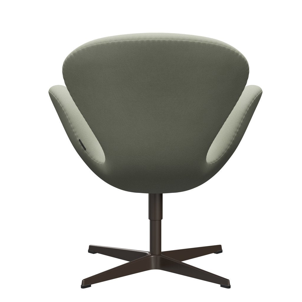 Fritz Hansen Swan Lounge Chair, Brown Bronze/Steelcut tyrkysové světlo