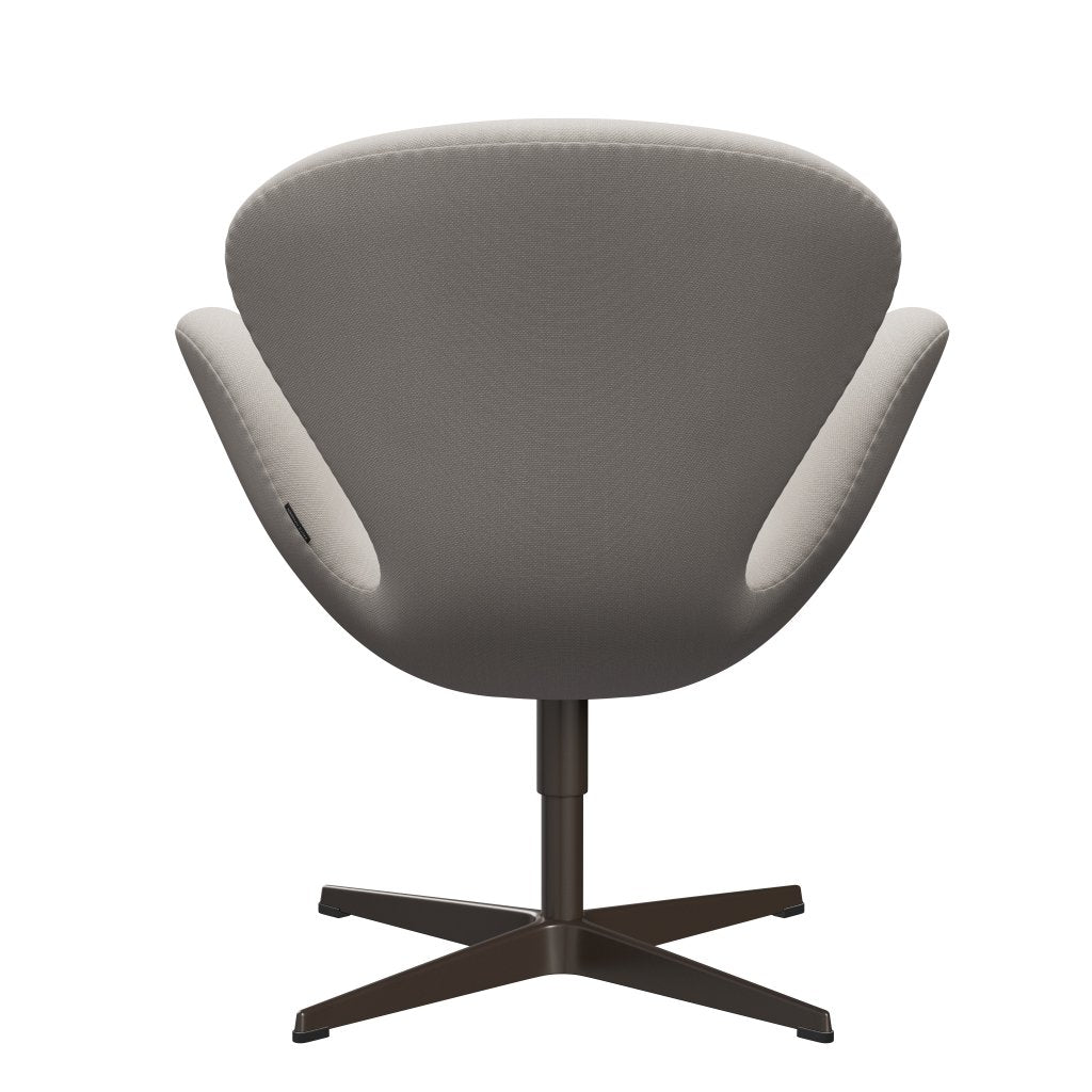 Fritz Hansen Swan Lounge Chair, hnědá bronzová/ocelářská vlna bílá