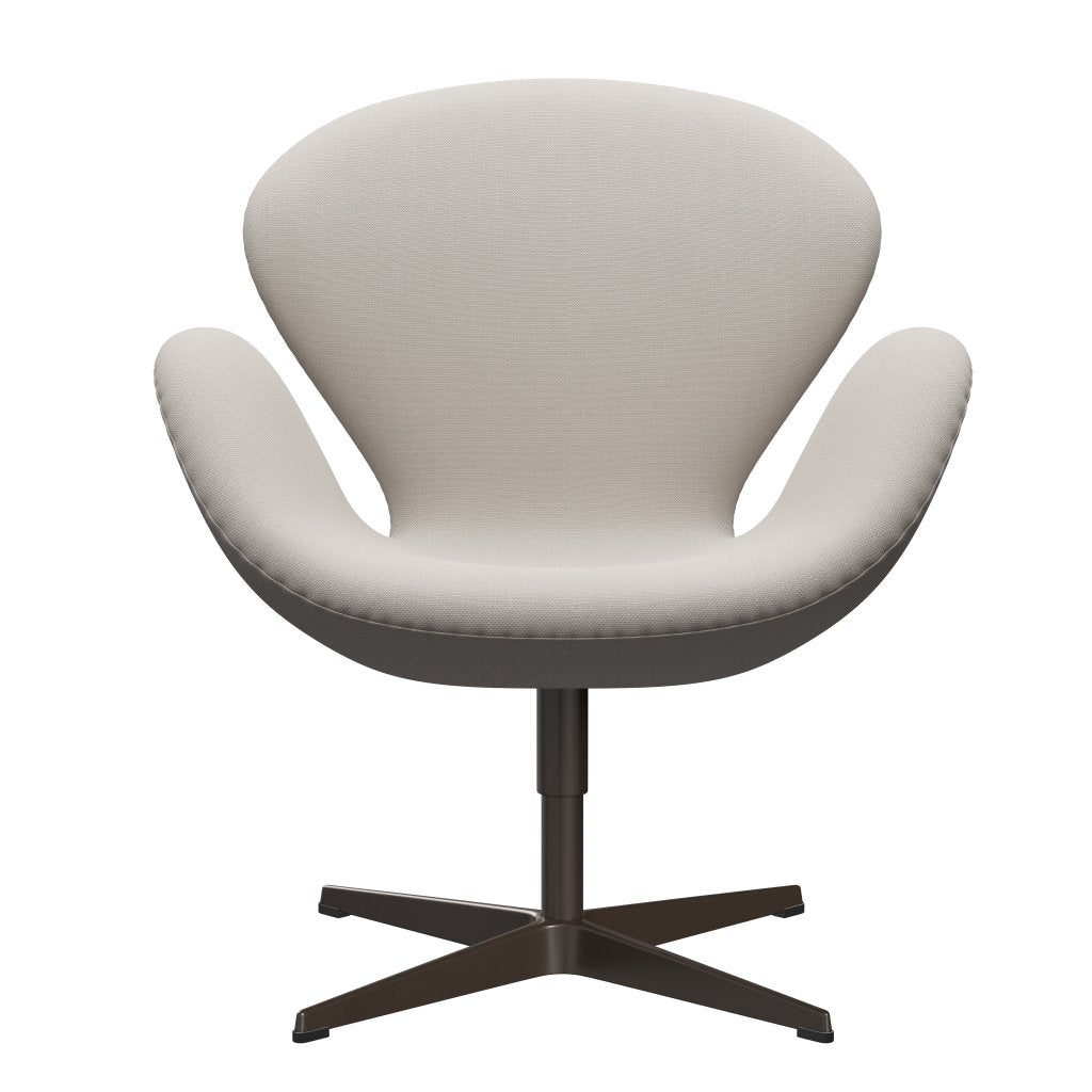 Fritz Hansen Swan Lounge Chair, hnědá bronzová/ocelářská vlna bílá