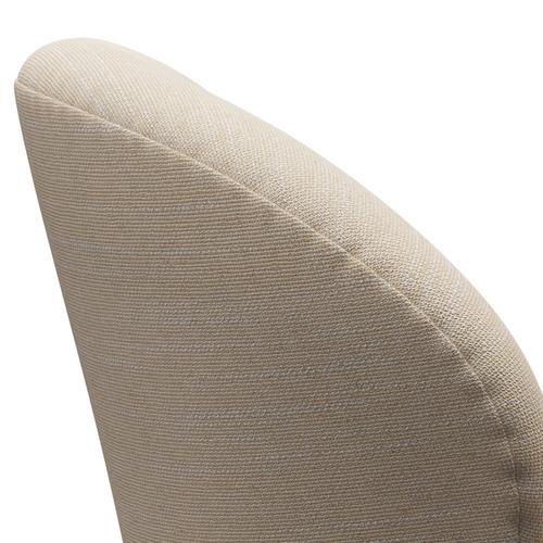 Krtz Hansen Swan Lounge Chair, Brown Bronz/Sunniva crème/písek